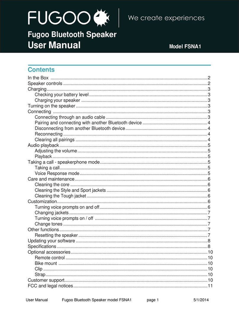 Fugoo FSNA1 Manual de usuario
