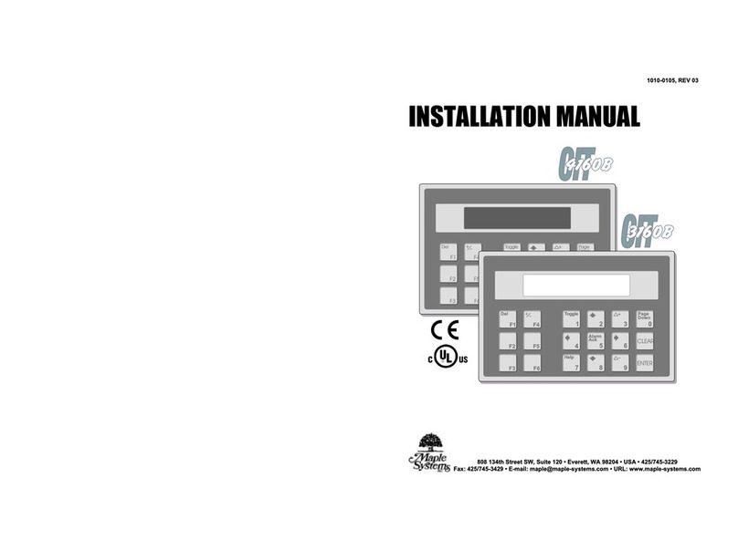 Maple Systems OIT 3160B Manual de usuario