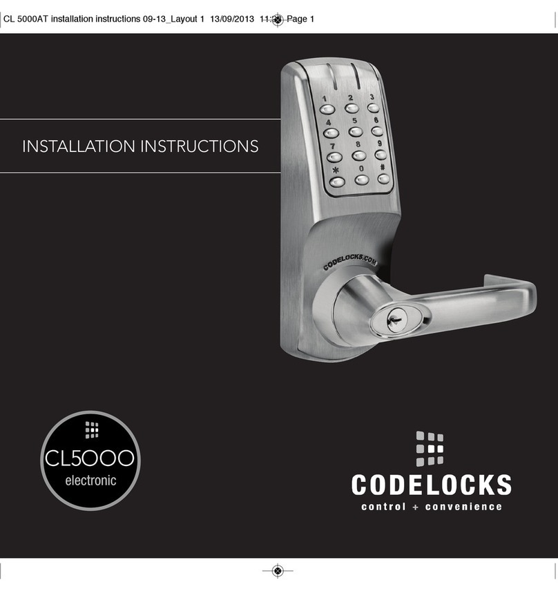 CodeLock CL5000 electronic Manual de usuario