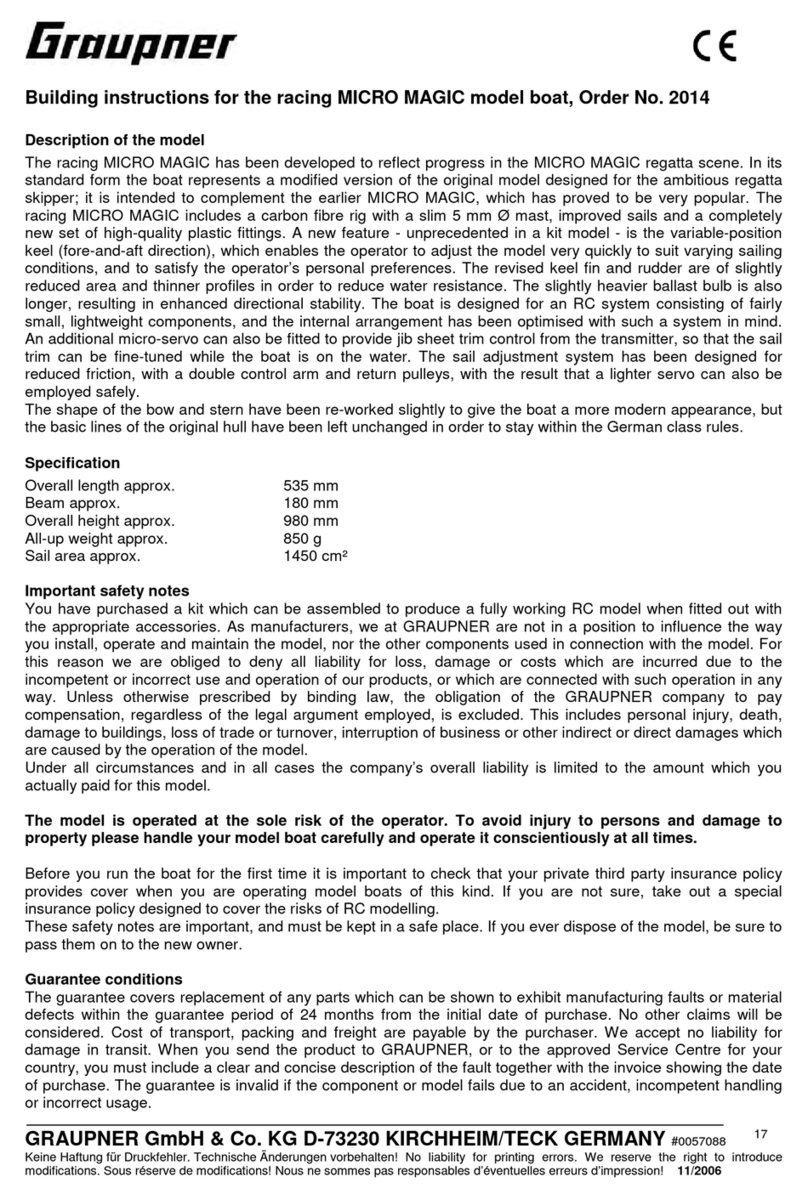 GRAUPNER MICRO MAGIC Manual de instrucciones