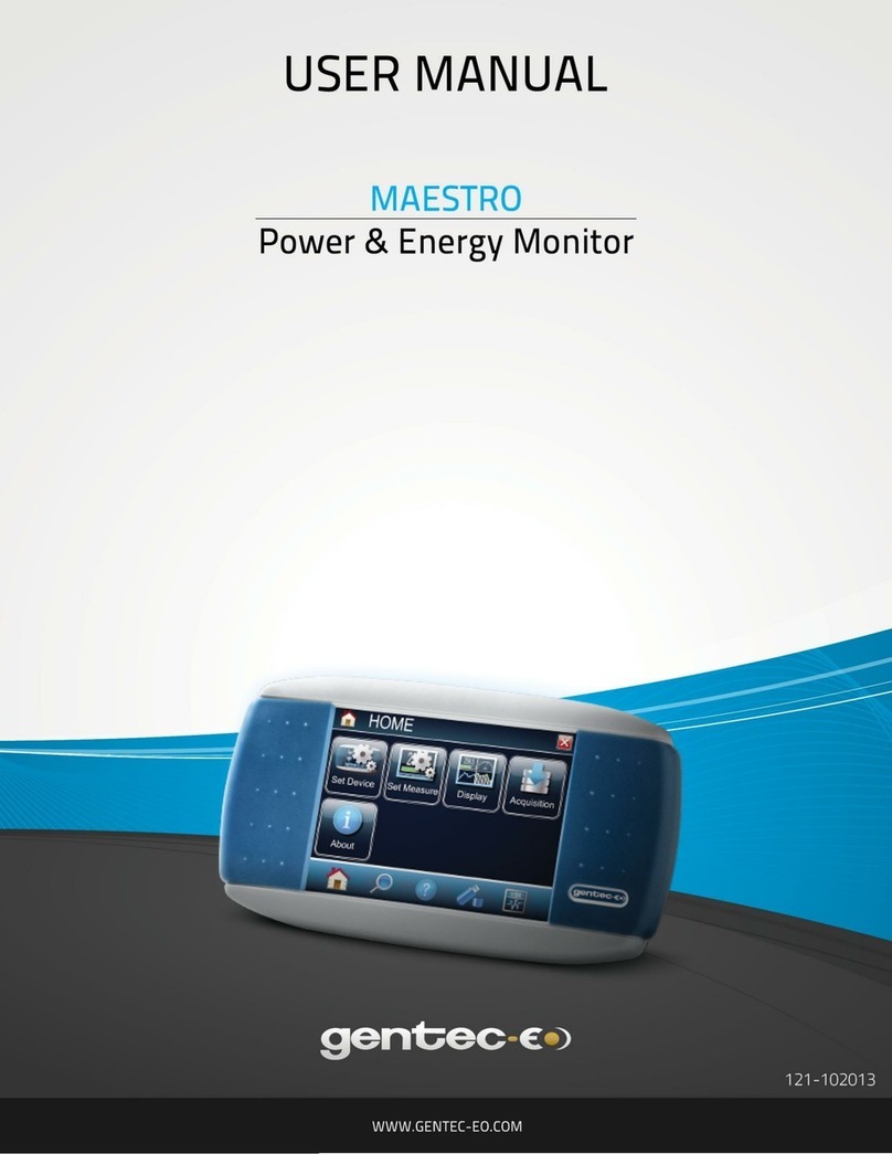 Gentec-E Maestro Manual de usuario