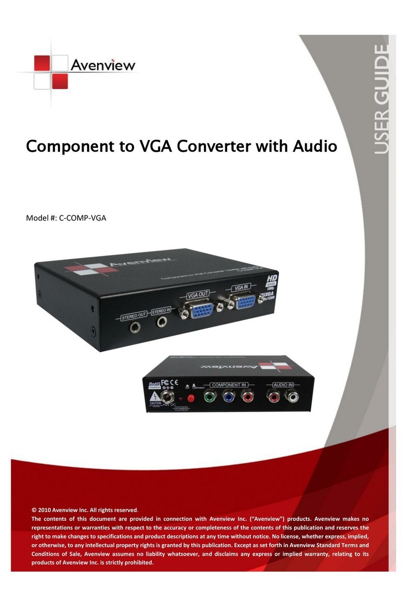Avenview C-COMP-VGA Manual de usuario Avenview C-COMP-VGA Manual de usuario