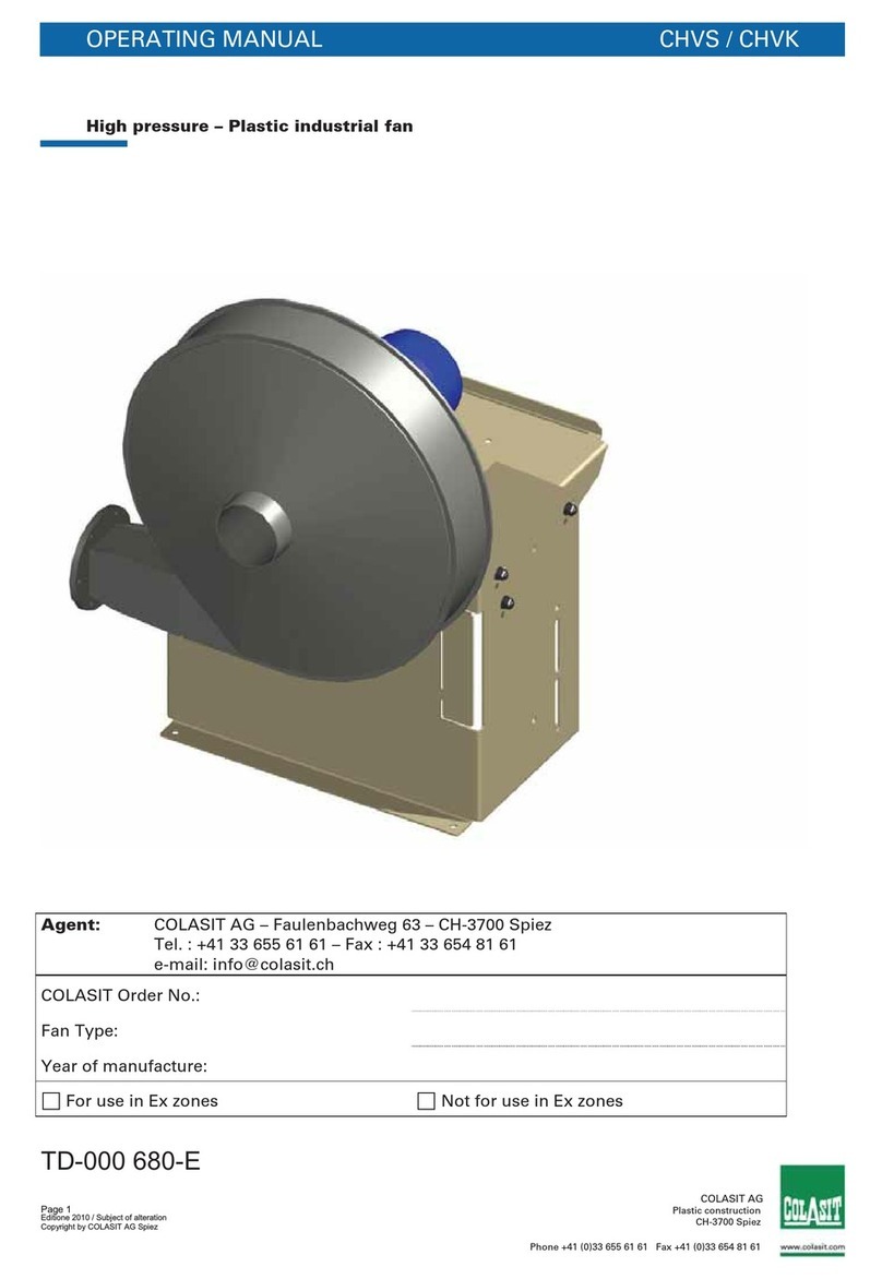 Colasit CHVS Manual de usuario Colasit CHVS Manual de usuario