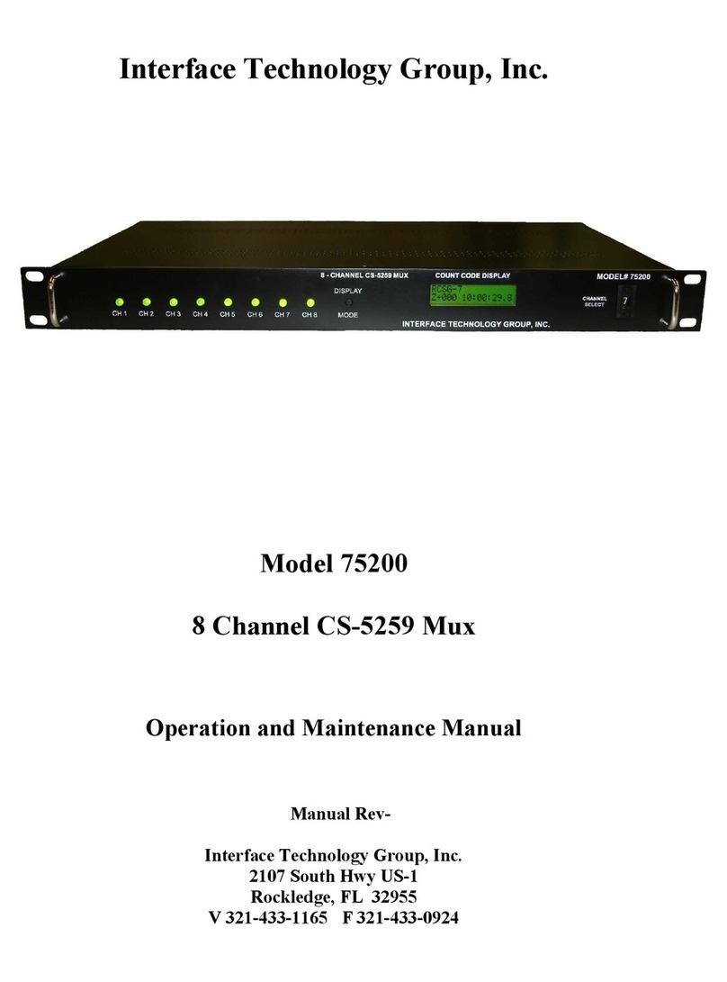 Interface 75200 Manual de usuario