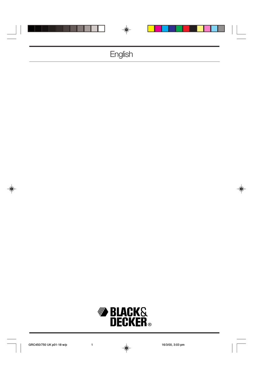 Black & Decker GRC450 Manual de usuario Black & Decker GRC450 Manual de usuario