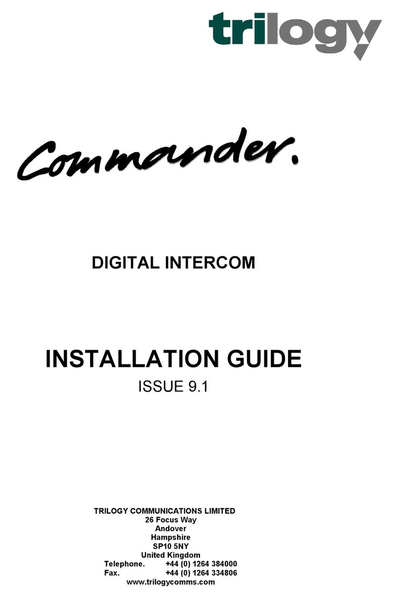 Trilogy Communications Commander Manual de usuario Trilogy Communications Commander Manual de usuario