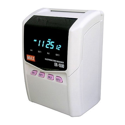 Max ER-1500 Manual de usuario
