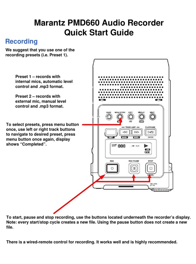 Marantz PMD660 Manual de usuario