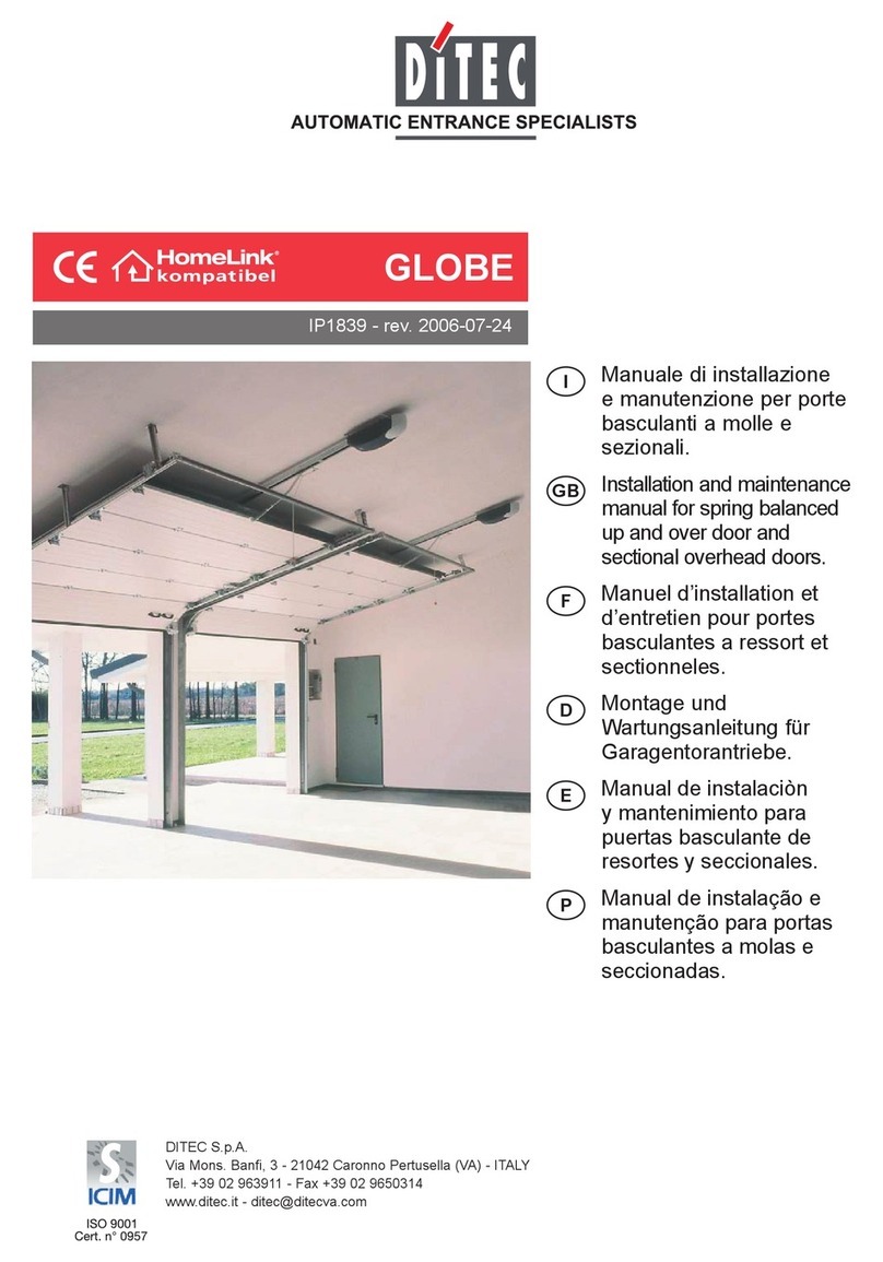 DITEC GLOBE Manual