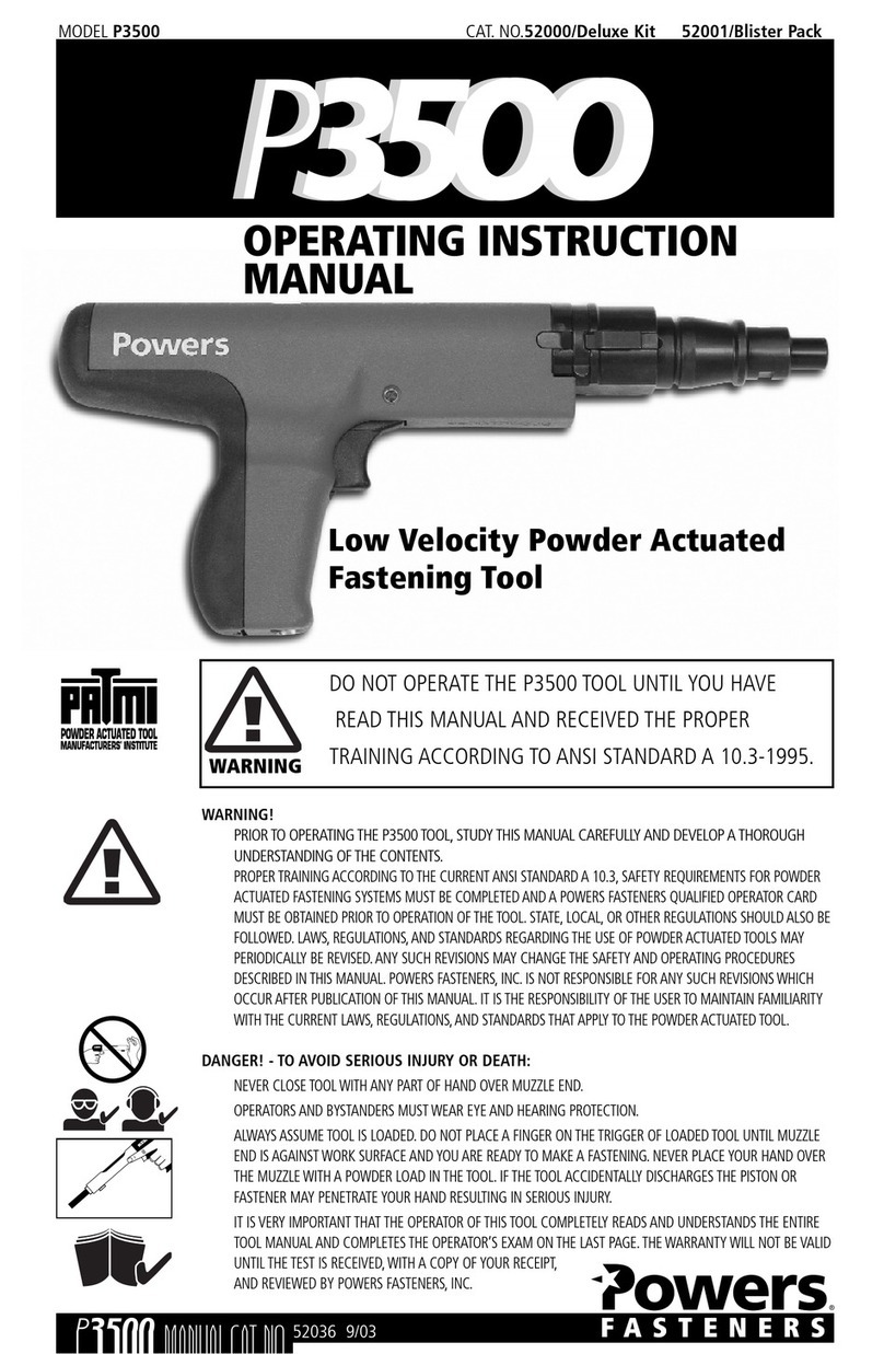 Powers P3500 Manual de usuario Powers P3500 Manual de usuario