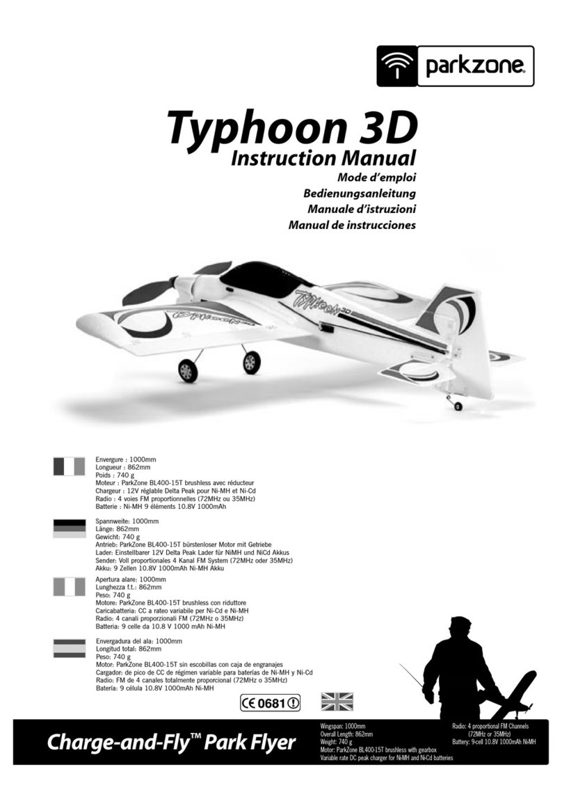 PARKZONE Typhoon 3D Manual de usuario