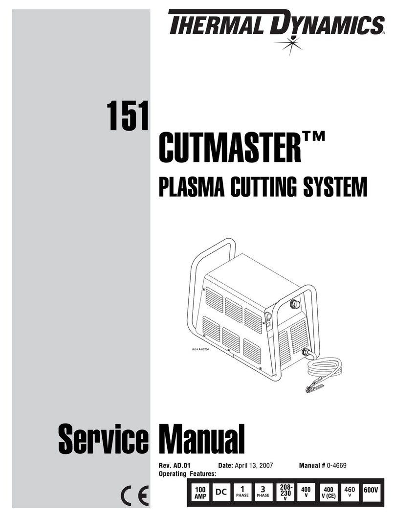 Thermal Dynamics CUTMASTER 151 Manual de usuario