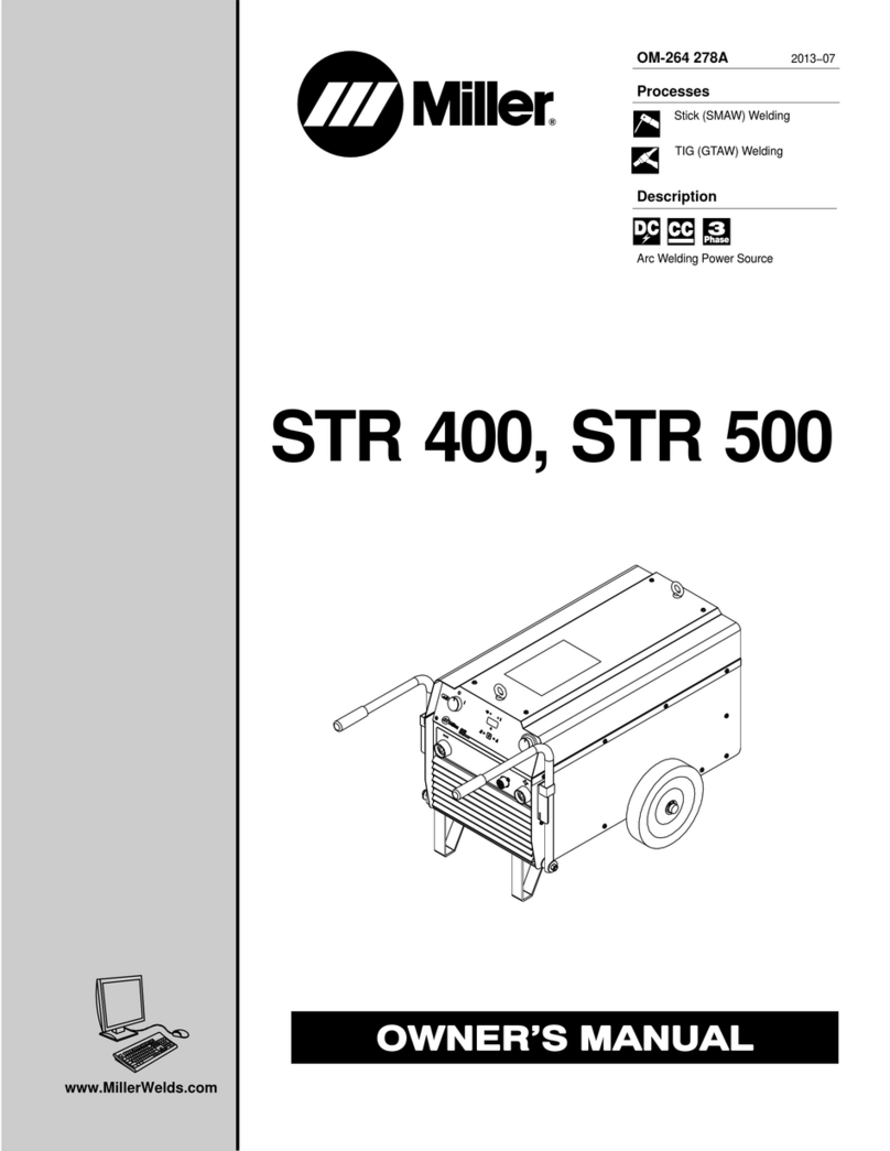 Miller STR 500 Manual de usuario