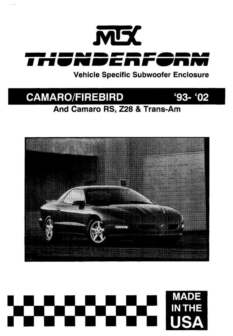 MTX THUNDERFORM Manual de usuario