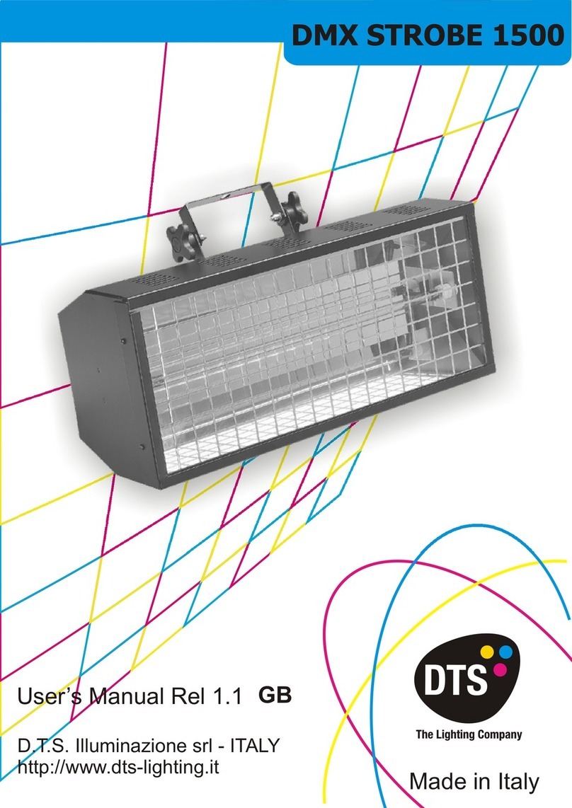 DTS Dmx Strobe 1500 Manual de usuario