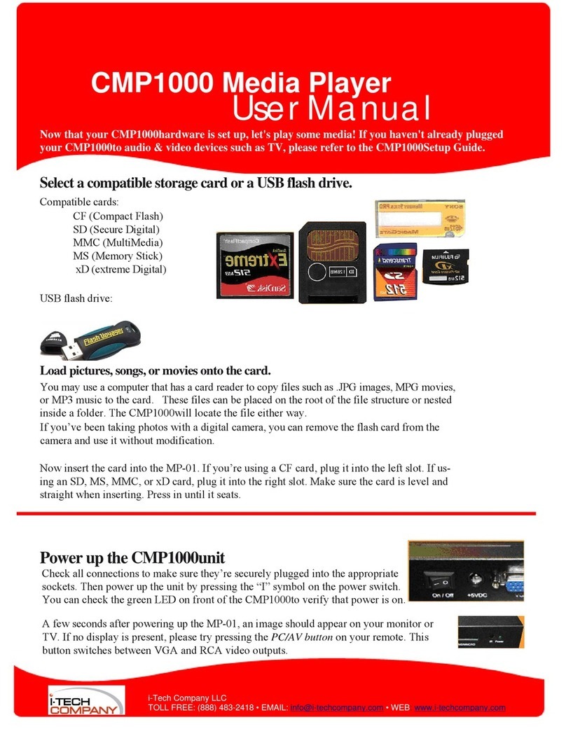 I-Tech CMP1000 Manual de usuario