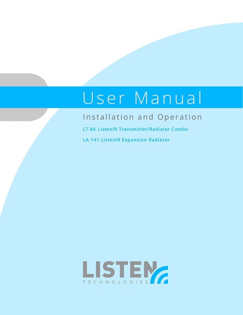 Listen Technologies LT-84 Manual de usuario
