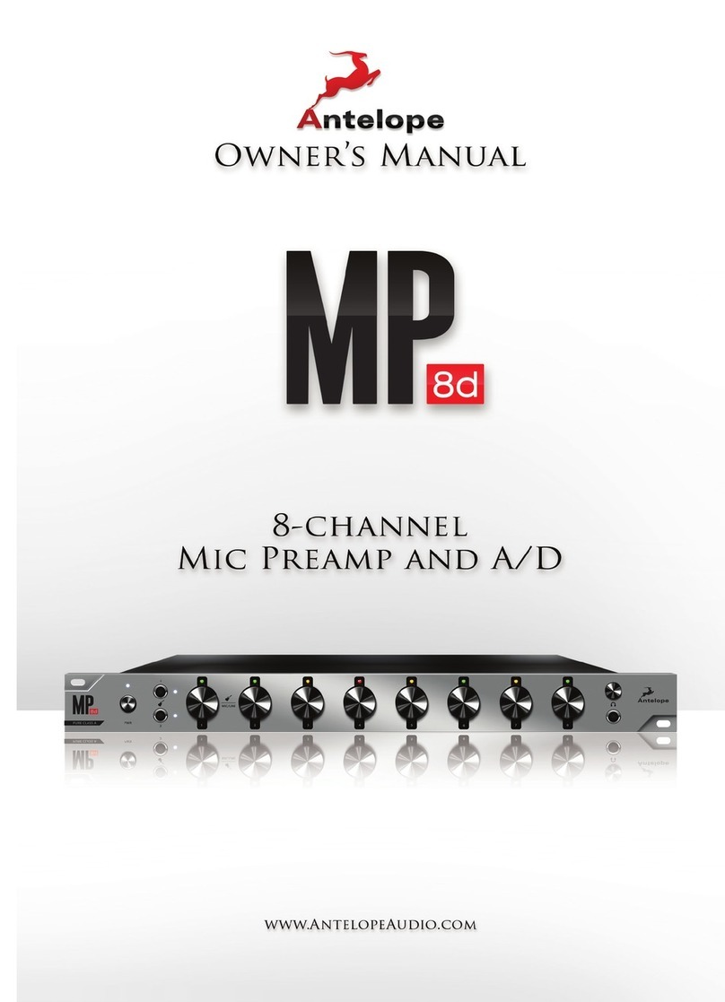 Antelope MP8d Manual de usuario