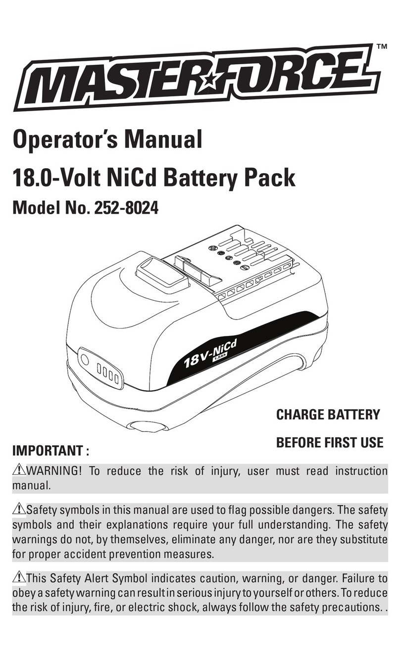 MasterForce 252-8024 Manual de usuario
