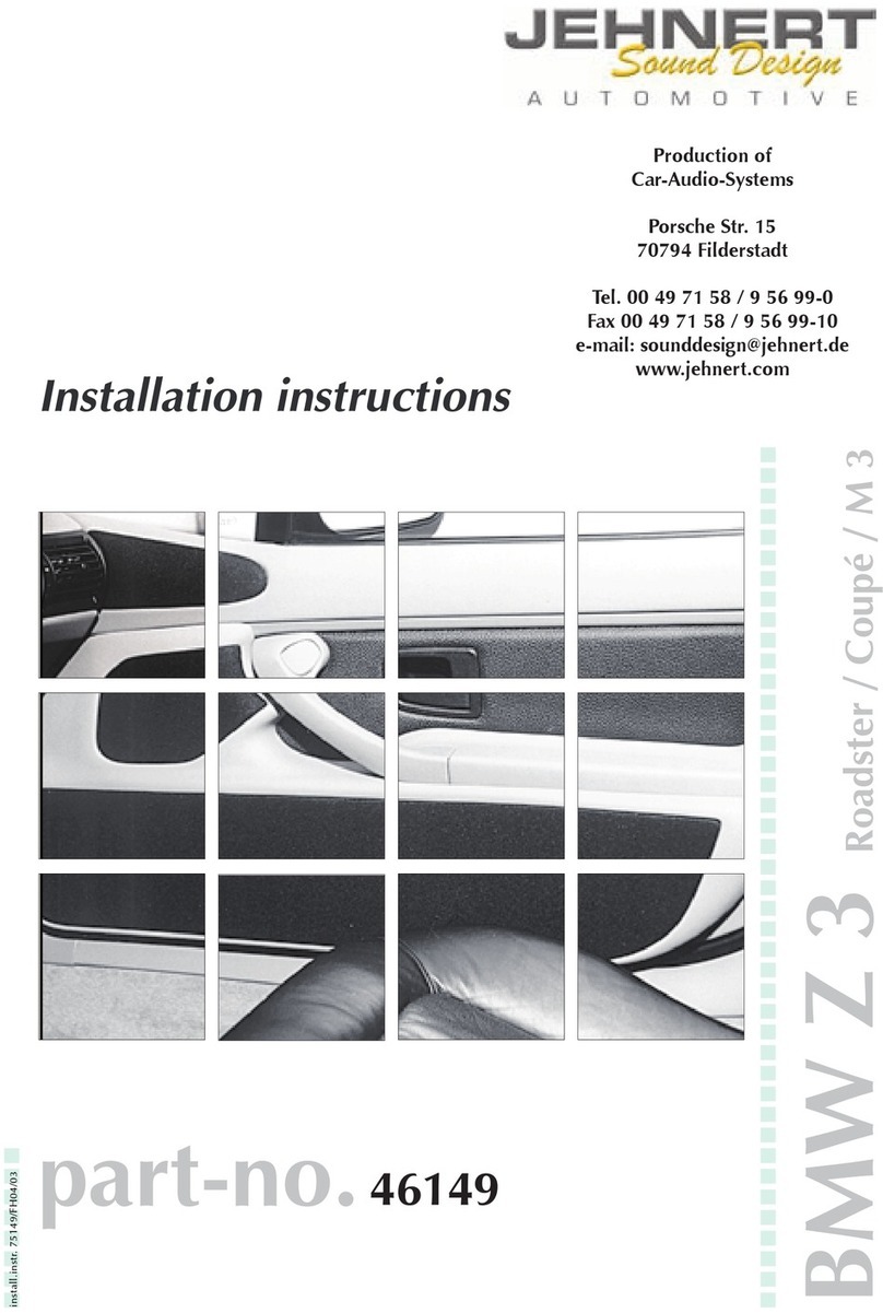 JEHNERT SOUND DESIGN 46149 Manual de usuario
