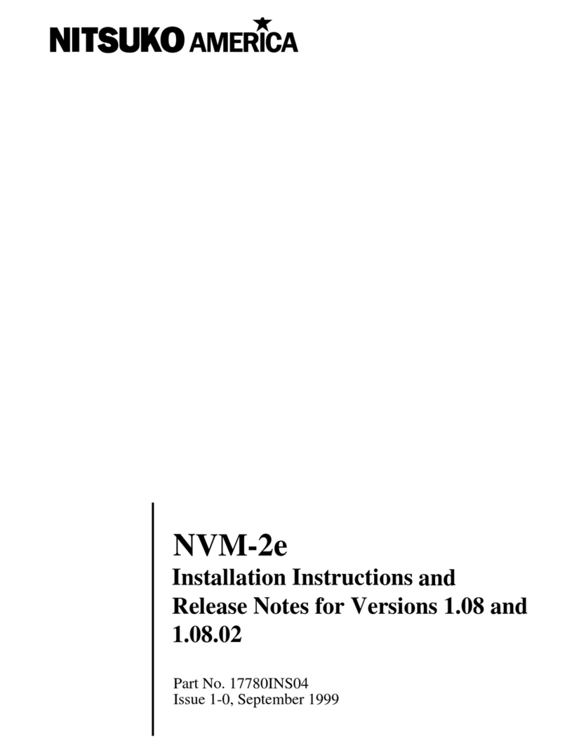Nitsuko NVM-2e Manual de usuario Nitsuko NVM-2e Manual de usuario