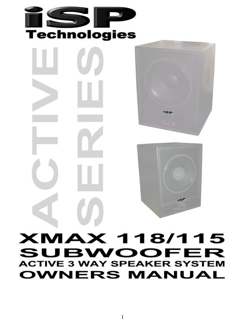 iSP Technologies XMAX 118 Active Series Manual de usuario
