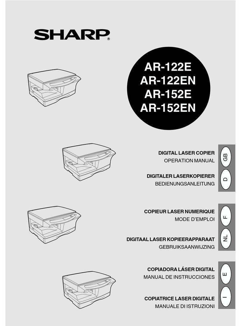Sharp AR-122E N Manual de usuario Sharp AR-122E N Manual de usuario
