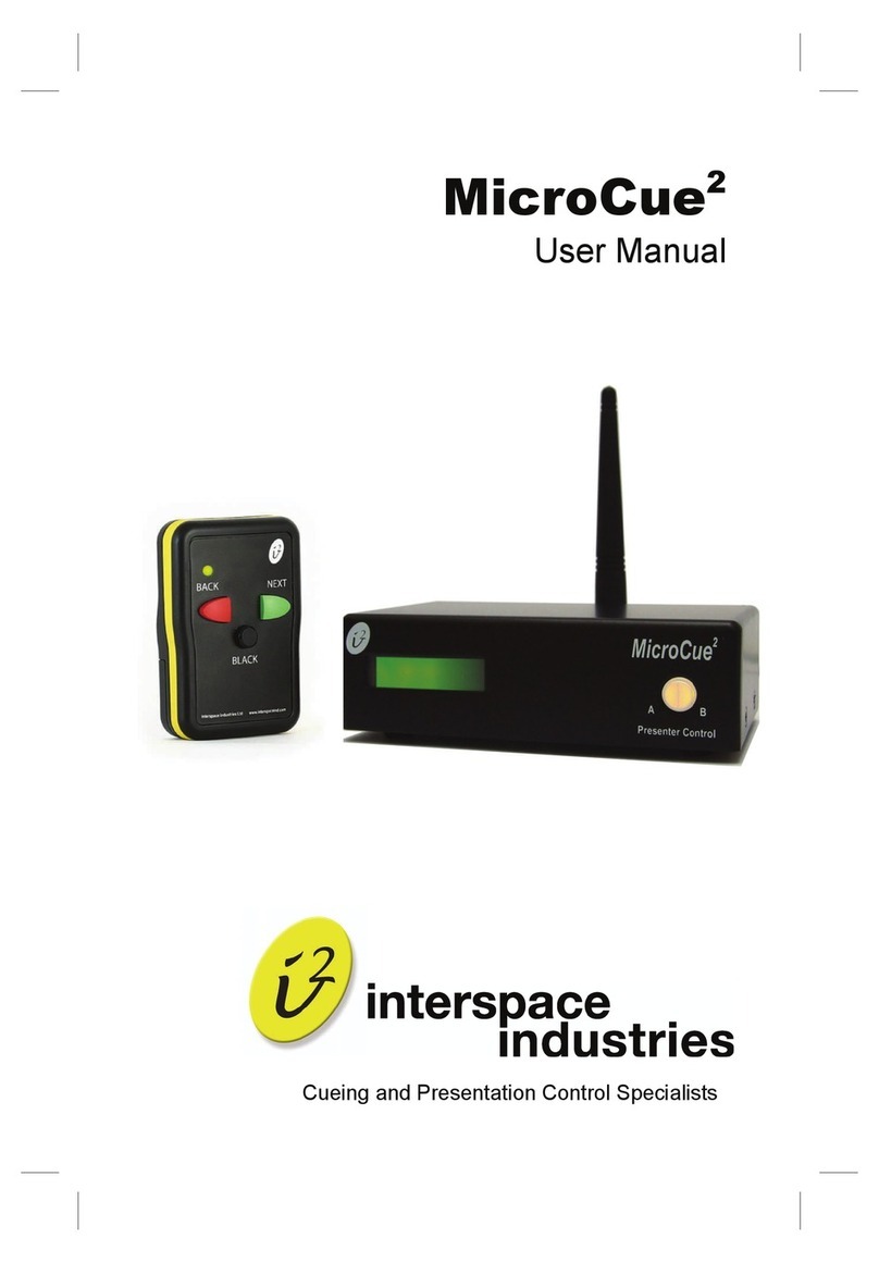 Interspace MicroCue2 Manual de usuario