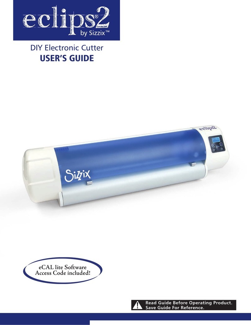 SIZZIX eclips2 Manual de usuario SIZZIX eclips2 Manual de usuario