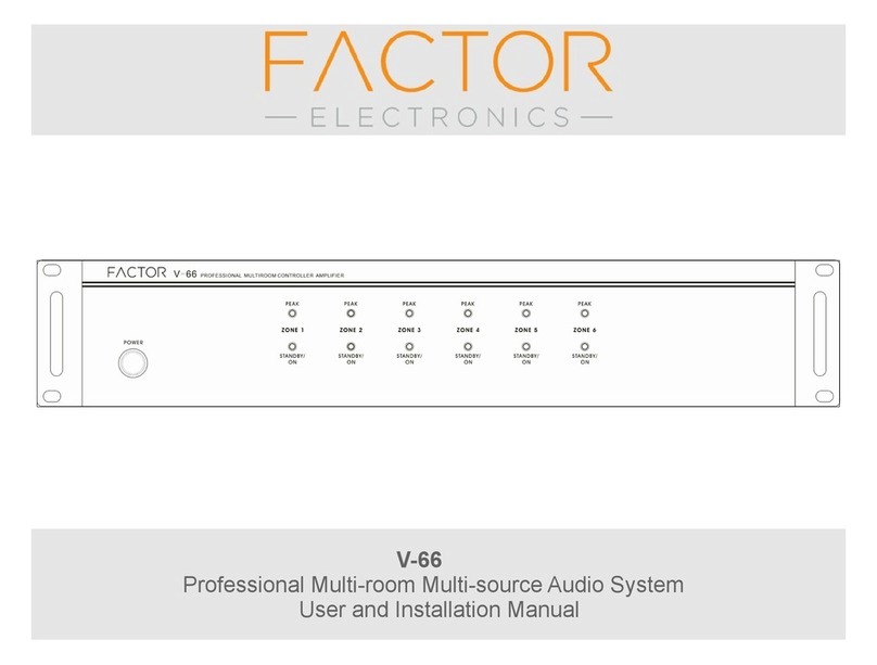 Factor Electronics V-66 Manual de funcionamiento Factor Electronics V-66 Manual de funcionamiento