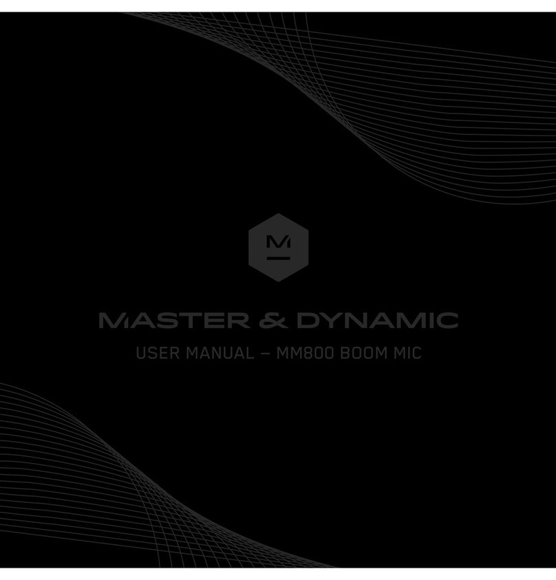 Master&Dynamic MM800 BOOM MIC Manual de usuario Master&Dynamic MM800 BOOM MIC Manual de usuario