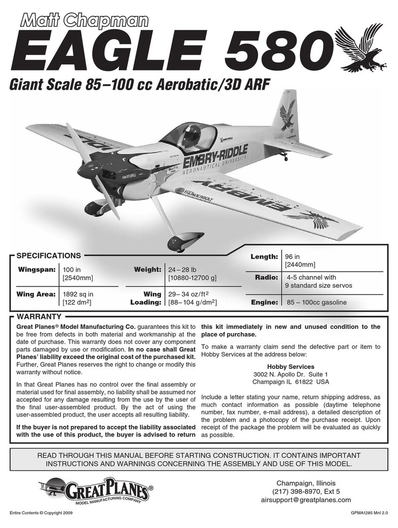 GREAT PLANES matt chapman eagle 580 Manual de usuario