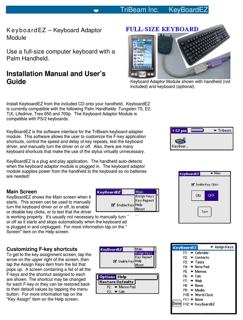 TriBeam KeyboardEZ Manual de usuario