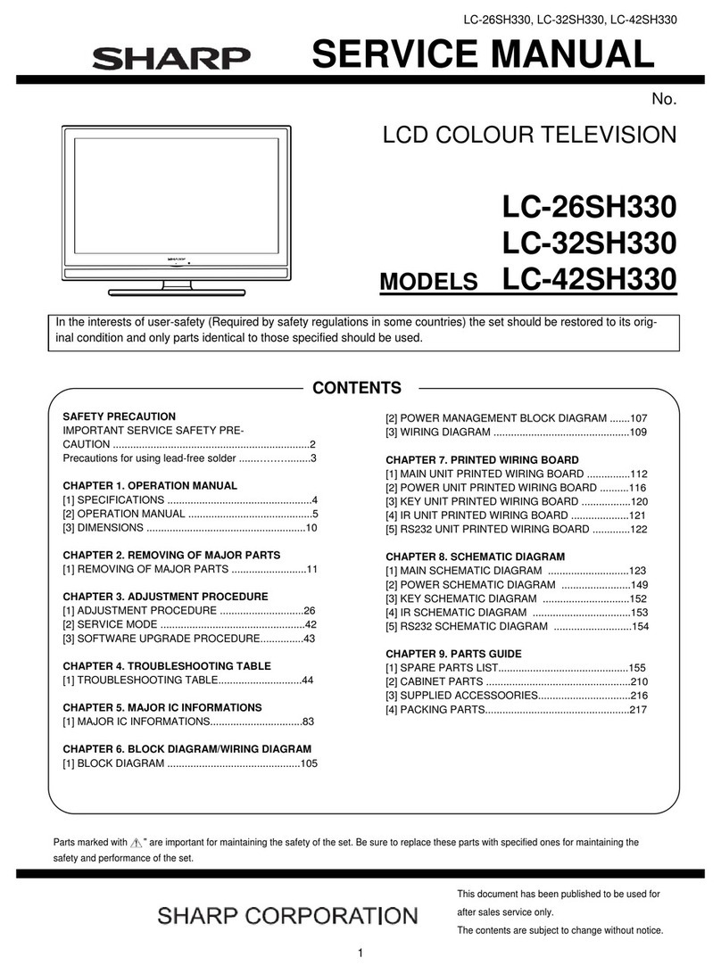 Sharp LC-42SH330 Manual de usuario