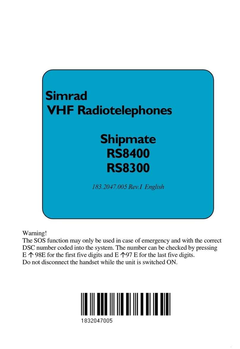 Simrad Shipmate RS8400 Manual de referencia