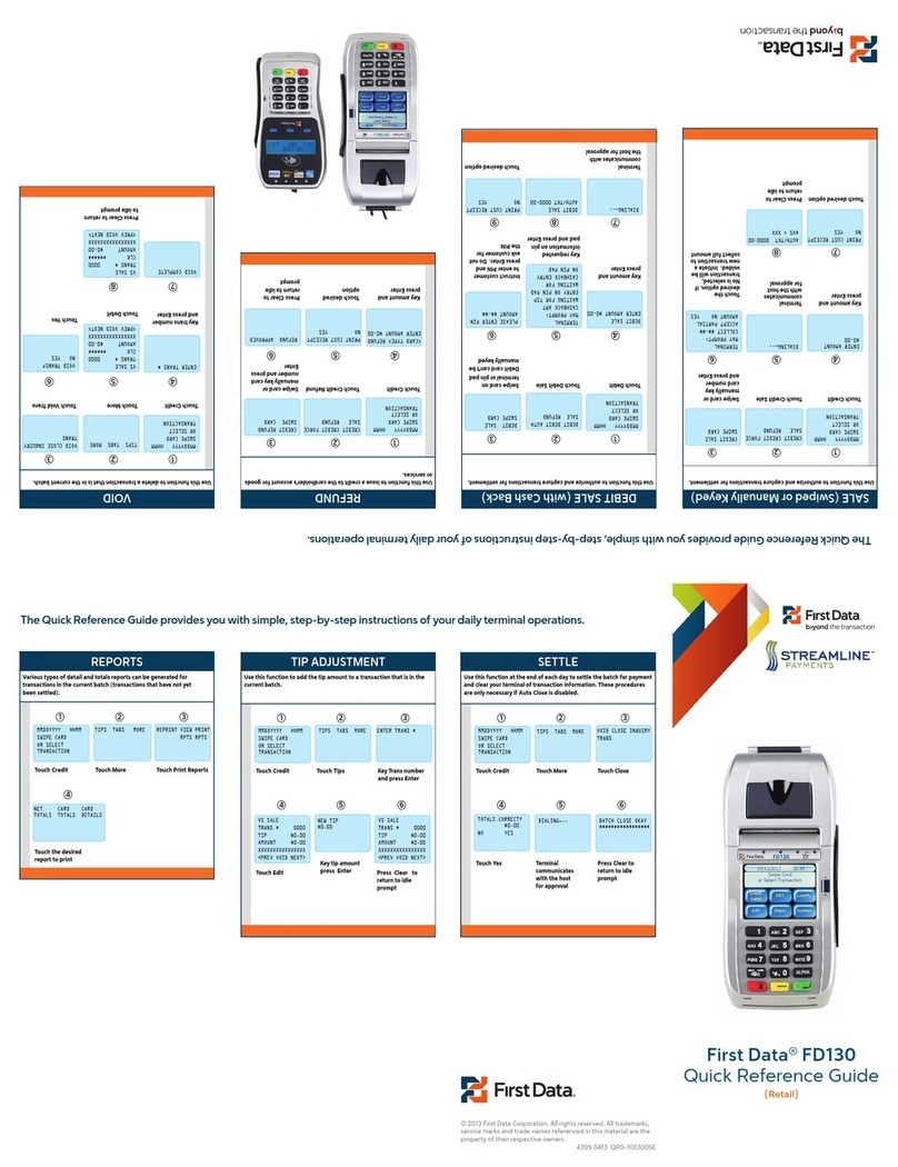First Data FD130 Manual de usuario