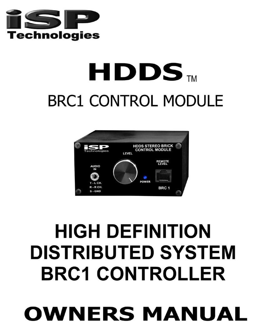 iSP Technologies BRC1 Manual de usuario iSP Technologies BRC1 Manual de usuario