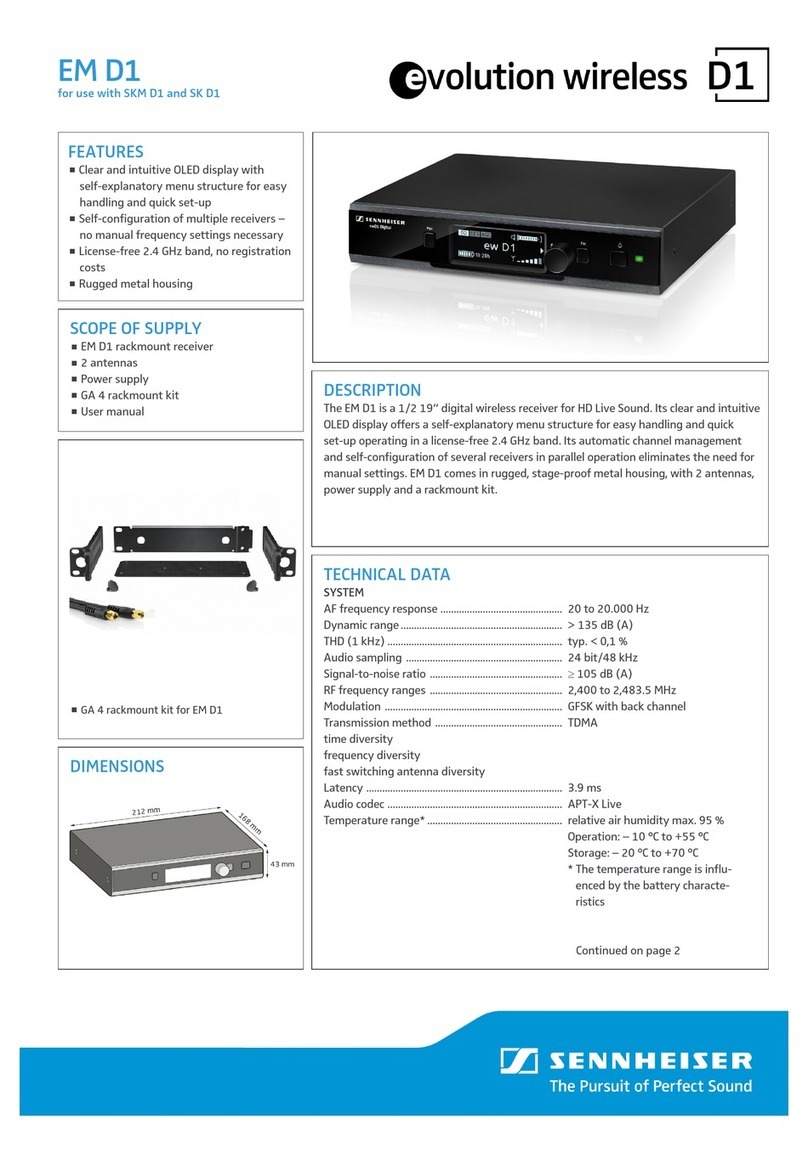 Sennheiser EM D1 Manual de usuario
