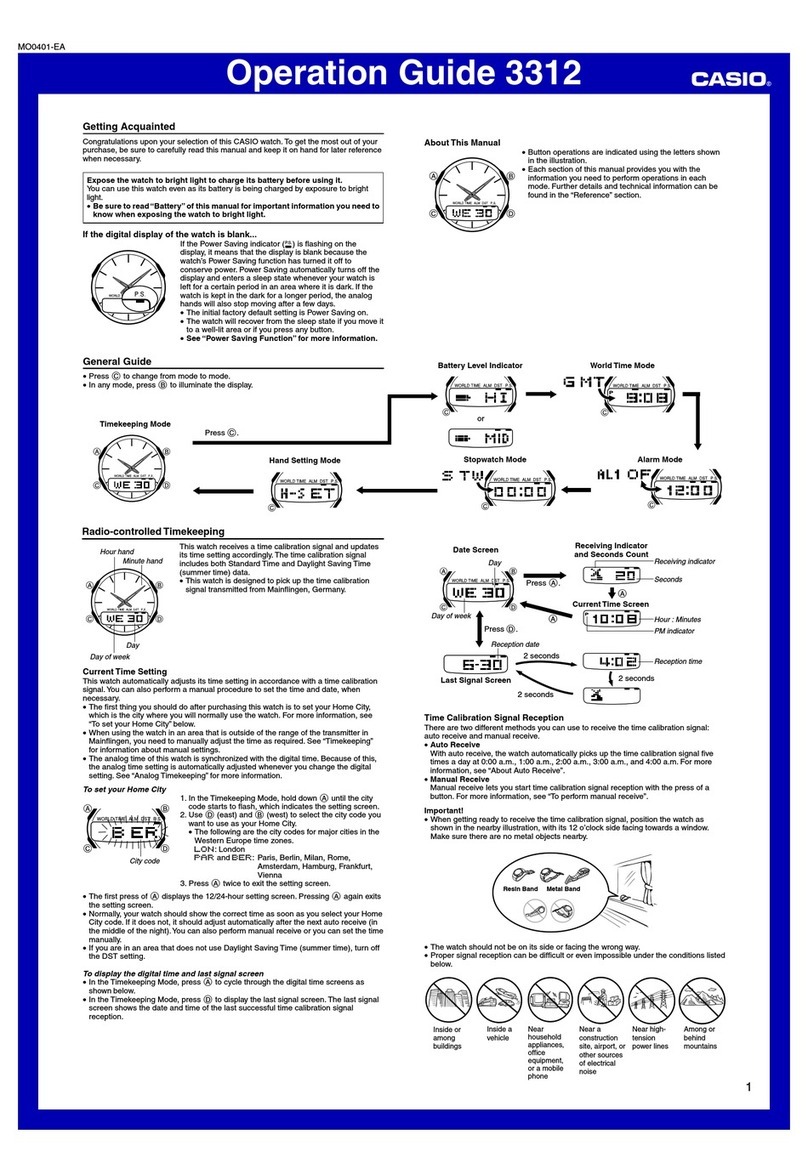 Casio 3312 Manual de usuario
