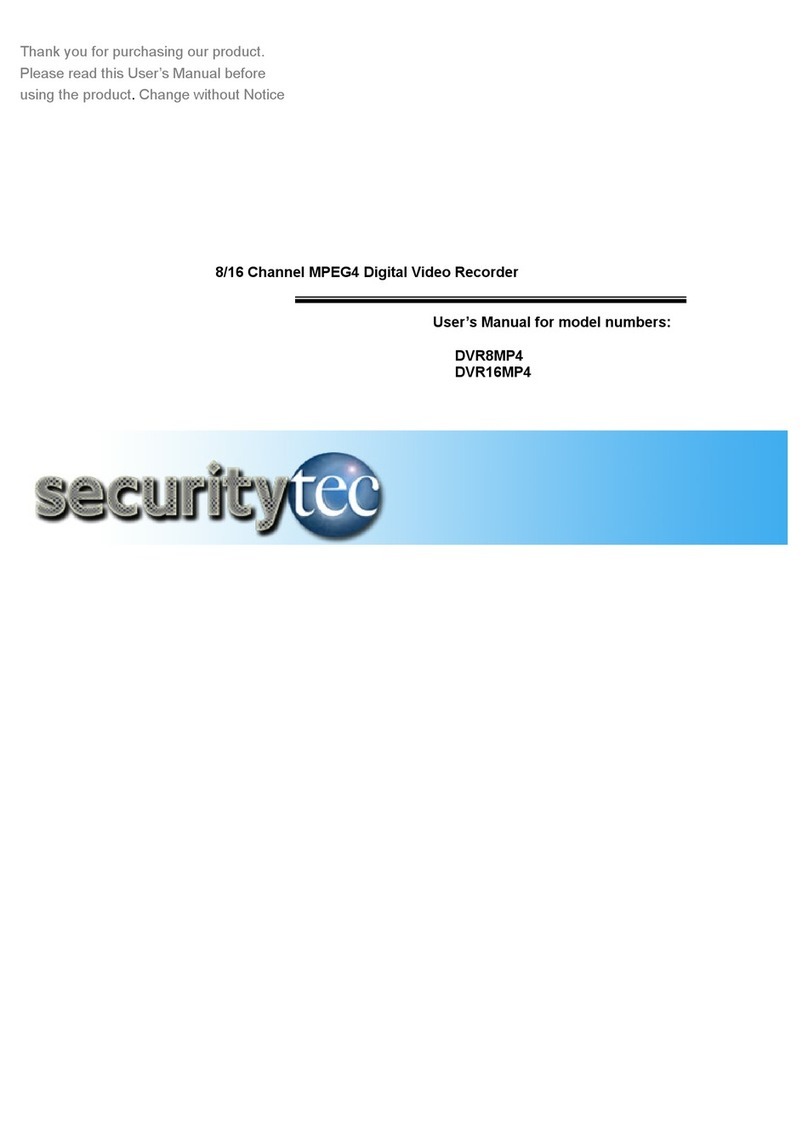 Securitytec DVR8MP4 Manual de usuario