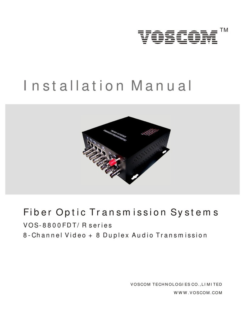 Voscom VOS-8800FDMT Manual de usuario