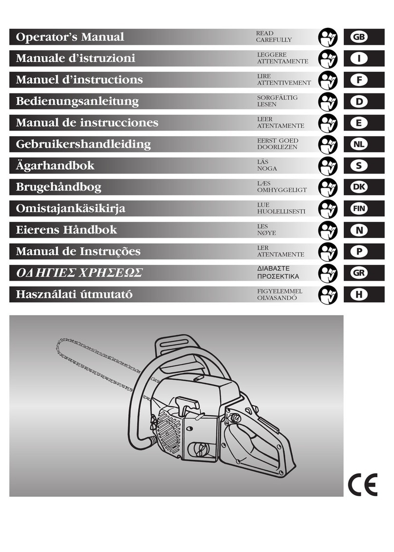 Electrolux chain saw Manual de usuario