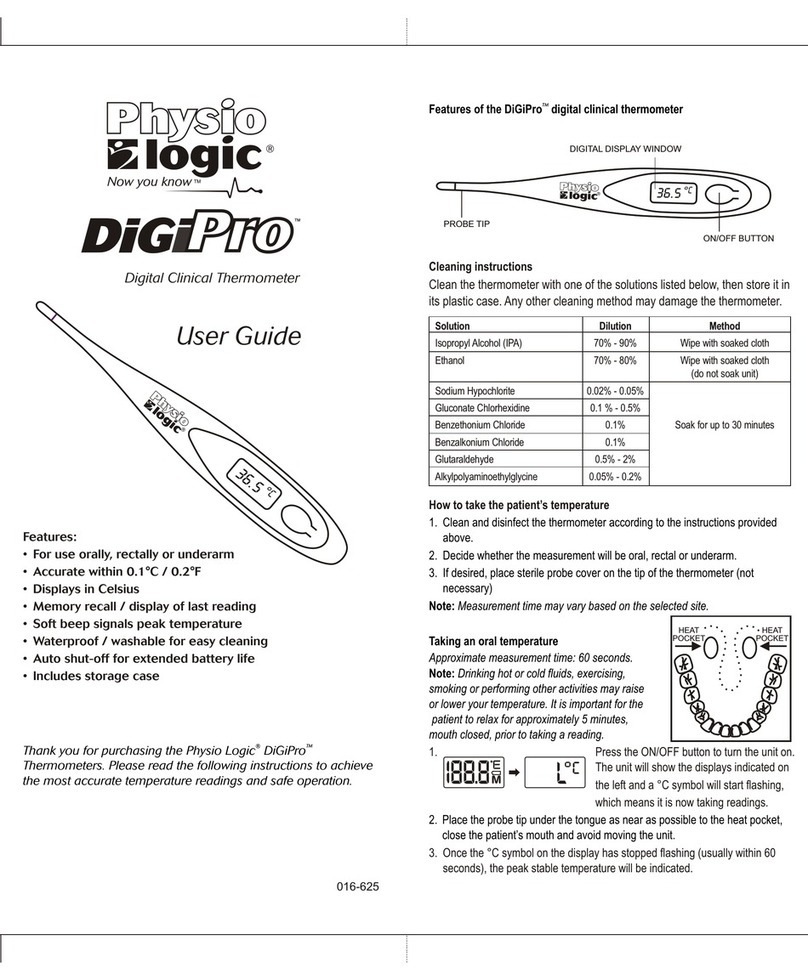 Physio Logic DiGiPro Manual de usuario Physio Logic DiGiPro Manual de usuario