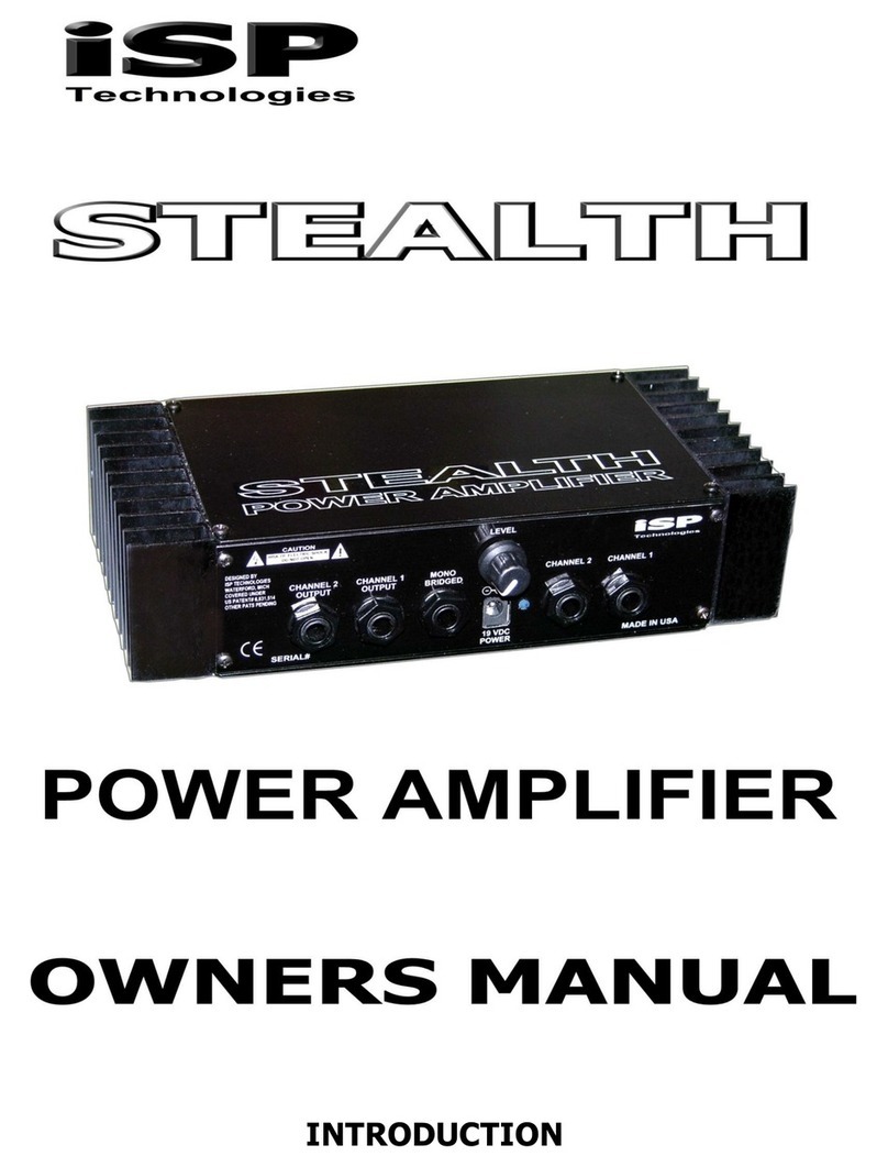 iSP Technologies STEALTH Manual de usuario