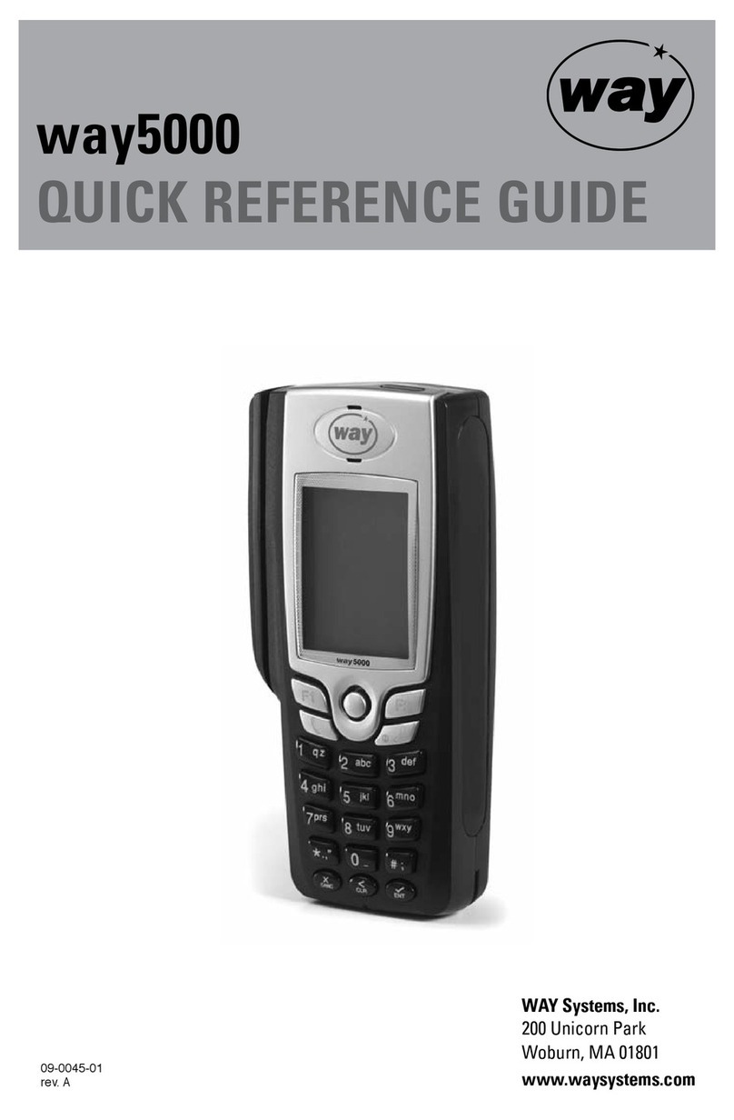 WAY Systems way5000 Manual de usuario