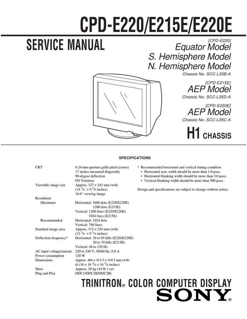 Sony Trinitron CPD-E220 Manual de usuario