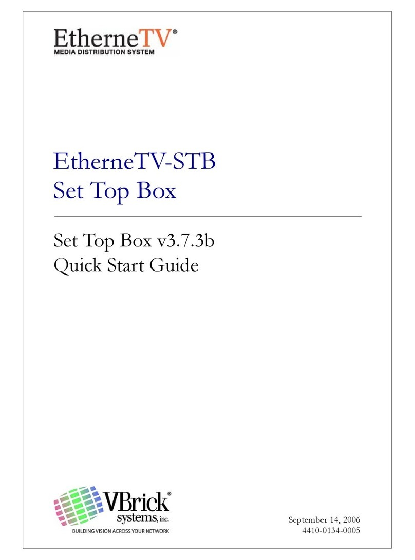 VBrick EtherneTV-STB Manual de usuario