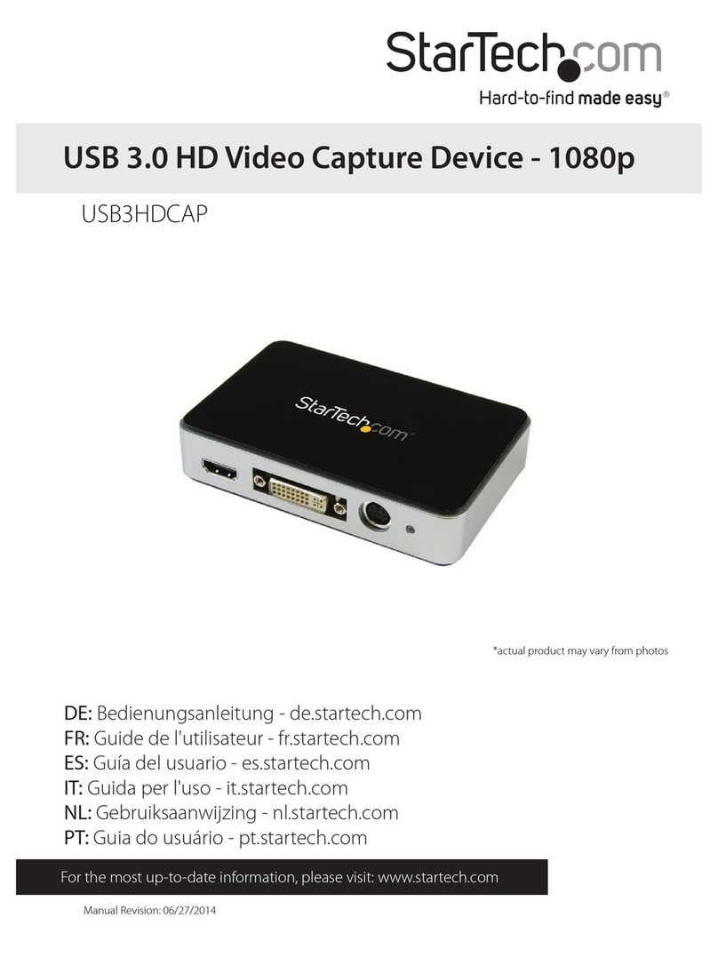 StarTech.com USB3HDCAP Manual de usuario