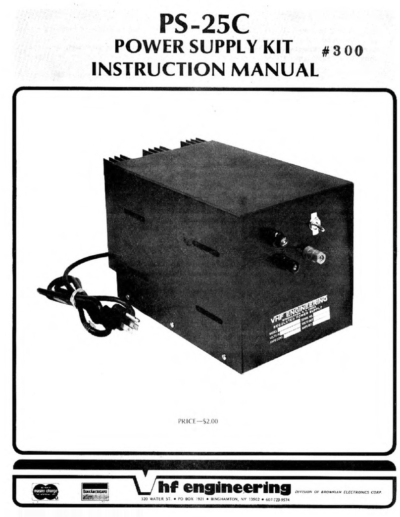 VHF Engineering PS-25C Manual de usuario
