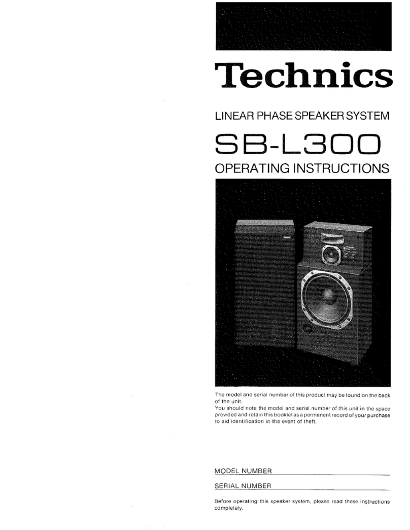 Technics SB-L300 Manual de usuario